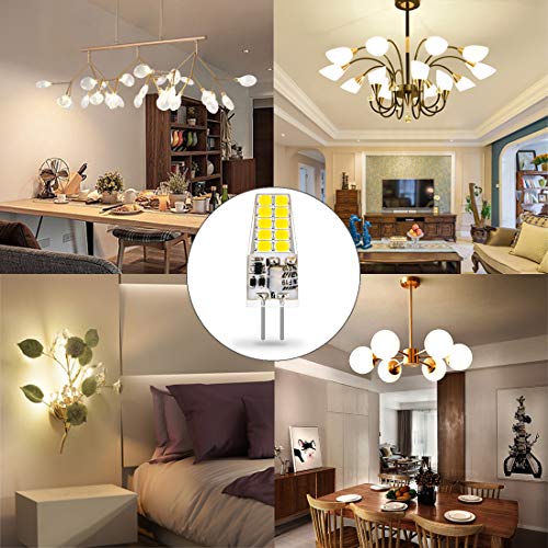 AUTING G4 Ledlampen, 12 V AC/DC, 3 W, G4-gloeilampen, 6000 K, koudwit, 300 lm, vervanging voor 30 W halogeenlampen, geen flikkeren, niet dimbaar, 360 graden lichthoek, verpakking van 10 stuks - Image 8