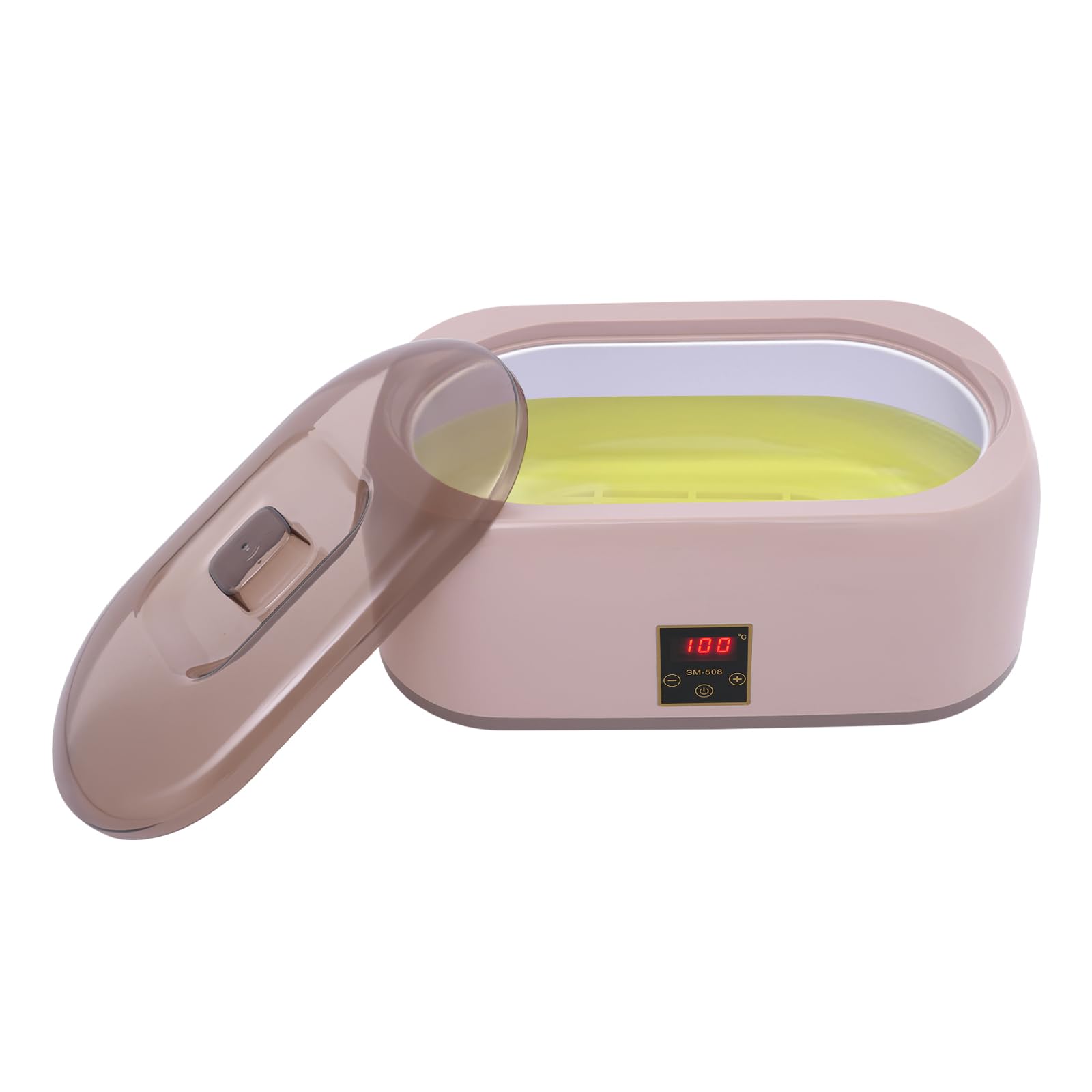 Waxing Podgrzewacz wosku, 4000 ml, podgrzewacz do depilacji, z ciepłym woskiem, do całego ciała, w domu, różowy