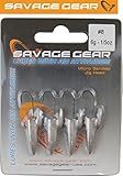Savage Gear LRF Micro sandeel jigghead - 4 x 6g Jighaken, Jigköpfe zum Gummifischangeln, Bleikopf für Jigs, Jigkopf, Bleiköpfe