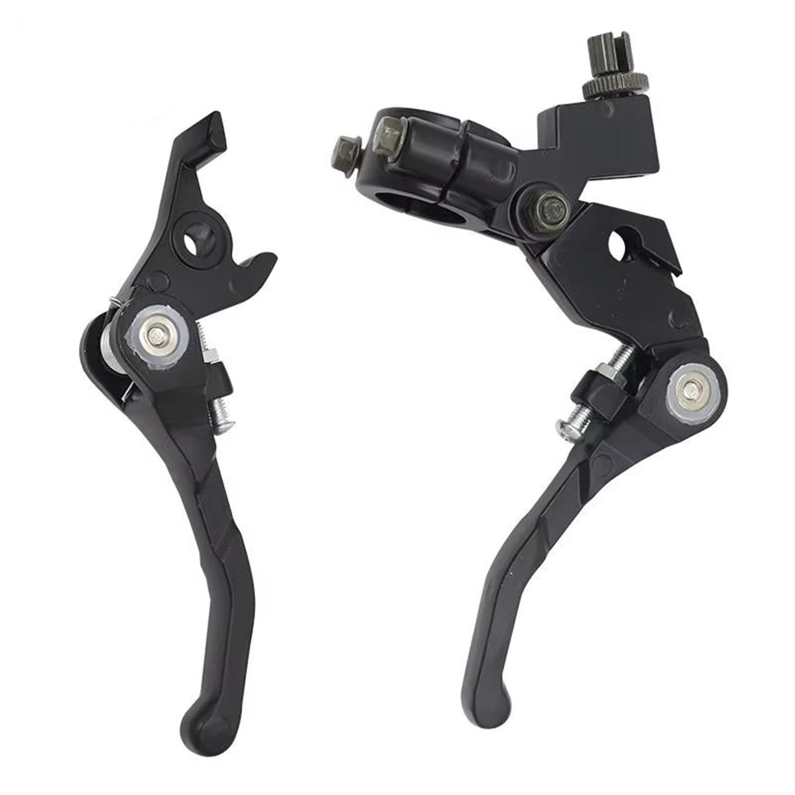 Clutch Lever Handlebar 22mm 7/8 Inch Folding Handlebar Clutch Brake Lever For 50cc For 110cc For 125cc For 200cc For CRF KLX TTR Apollo 125 ATV Dirt Pit Bike(Black a set)
