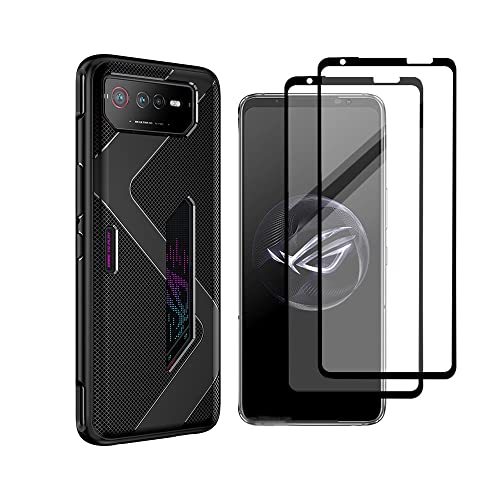 QINOUK Funda para ASUS ROG Phone 7, [Anti-Huellas] Funda Ultrafina de TPU Suave con [2-Pack]...
