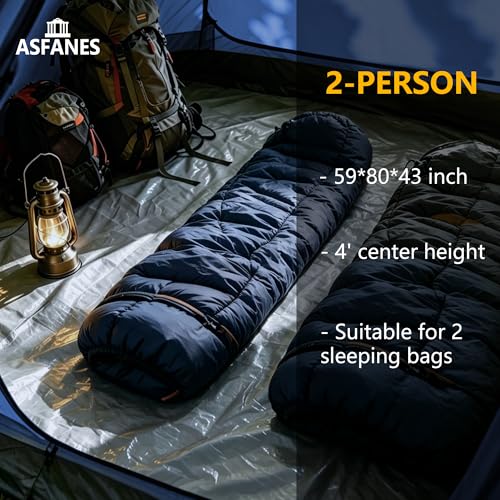 Carpa para camping ASFANES, 1-2 personas, impermeable miniatura 3