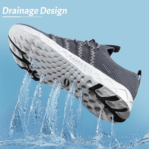 Image of ATHMILE Water Shoes for Men Women Barefoot Hiking Swim River Beach Knit | Adult Lake Pool Aqua Socks Quick Dry for Hiking Surfing Kayaking Sport Accessories Camping Must Haves