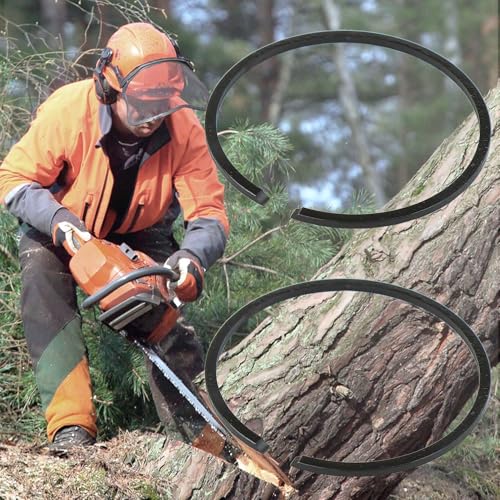 AUMEL 4 Stück/Los 35 mm x 1.2 mm Kolbenring-Kit für Ersatzteil Trimmer Bürstenschneider Mäherteil