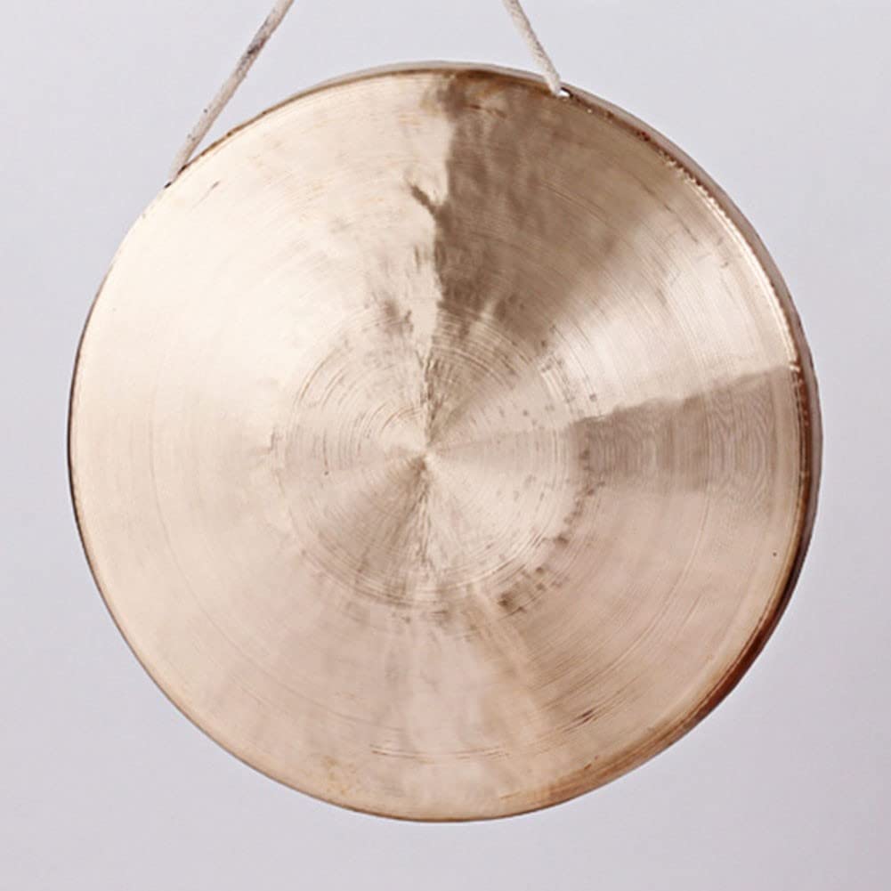 Mosiężny gong Feng Shui, Gong perkusyjny 27 cm lub 30 cm z młotkiem(30cm)