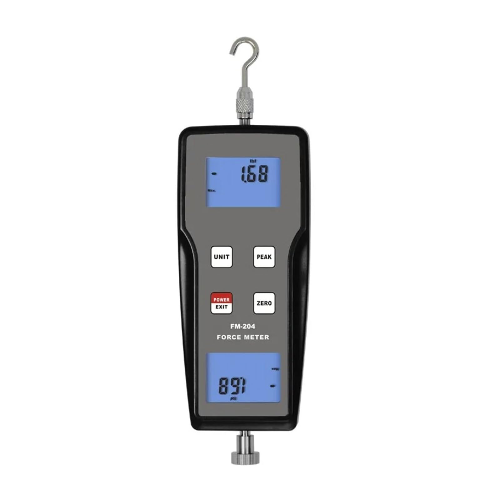 Digital Force Gauge, Portable Force Meter FM-204 Dynamometer Measuring Instruments Thrust Analog Push Pull Force Gau Used Electronics, Building Hardware Widely Used(FM-204-1K)