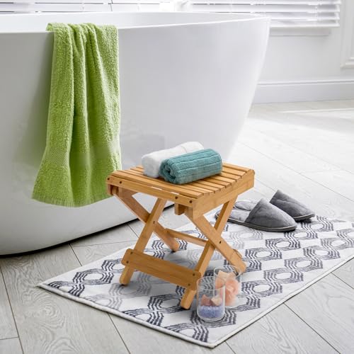 Sorbus-Bamboo-Folding-Step-Stool-Bench-for-Shaving-Shower-Foot-Rest-Bath-Chair-Great-for-Bathroom-Spa-Sauna-Wooden-Seat-Fully-Assembled-1175-D-x-1225-W-x-1375-H