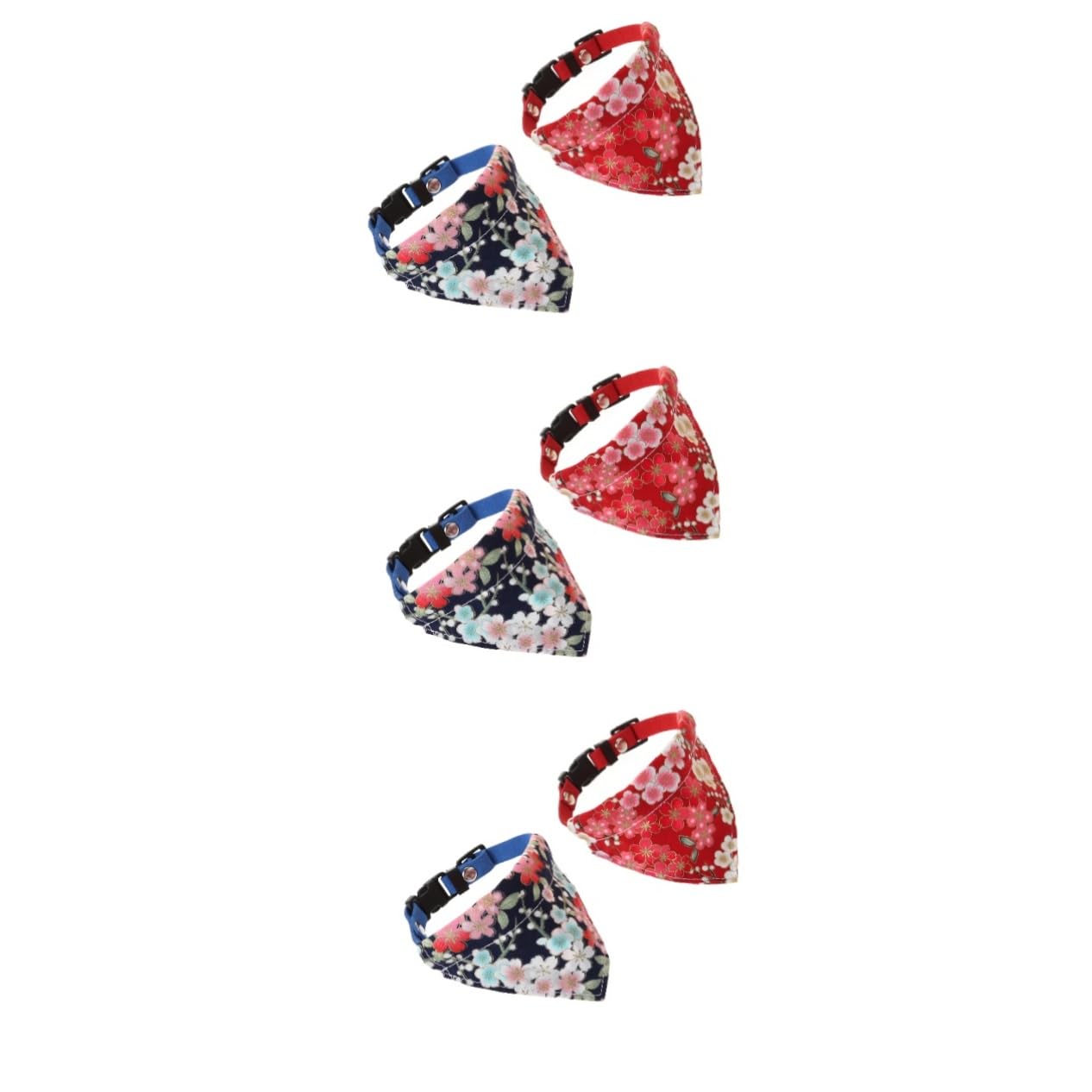 FOMIYES Lot De 3 Foulards Bandanas Réglables pour Chiens Accessoire Élégant pour Animaux De Compagnie 2 Pièces X 3