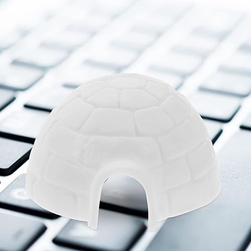 Miniatura 3 de NOLITOY Mini iglú juguetes simulados de casa de hielo modelados figuras árticas juguetes para casa de muñecas de Navidad, decoración de micro