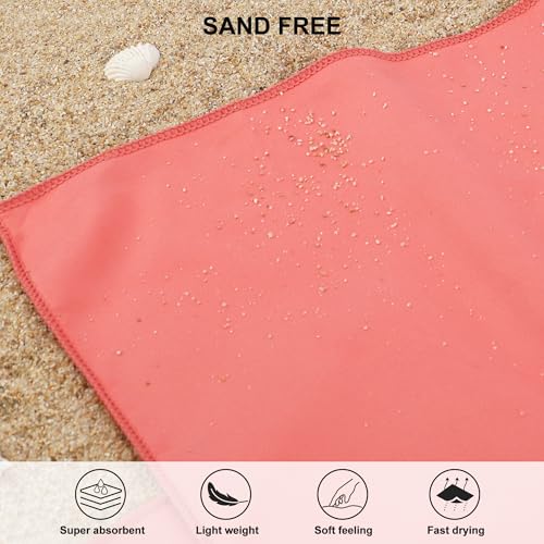 Image of Rainleaf Microfiber Towel Perfect Travel & Gym & Camping Towel. Quick Dry - Super Absorbent - Ultra Compact - Lightweight. Suitable for Trip, Beach, Shower, Backpacking, Pool