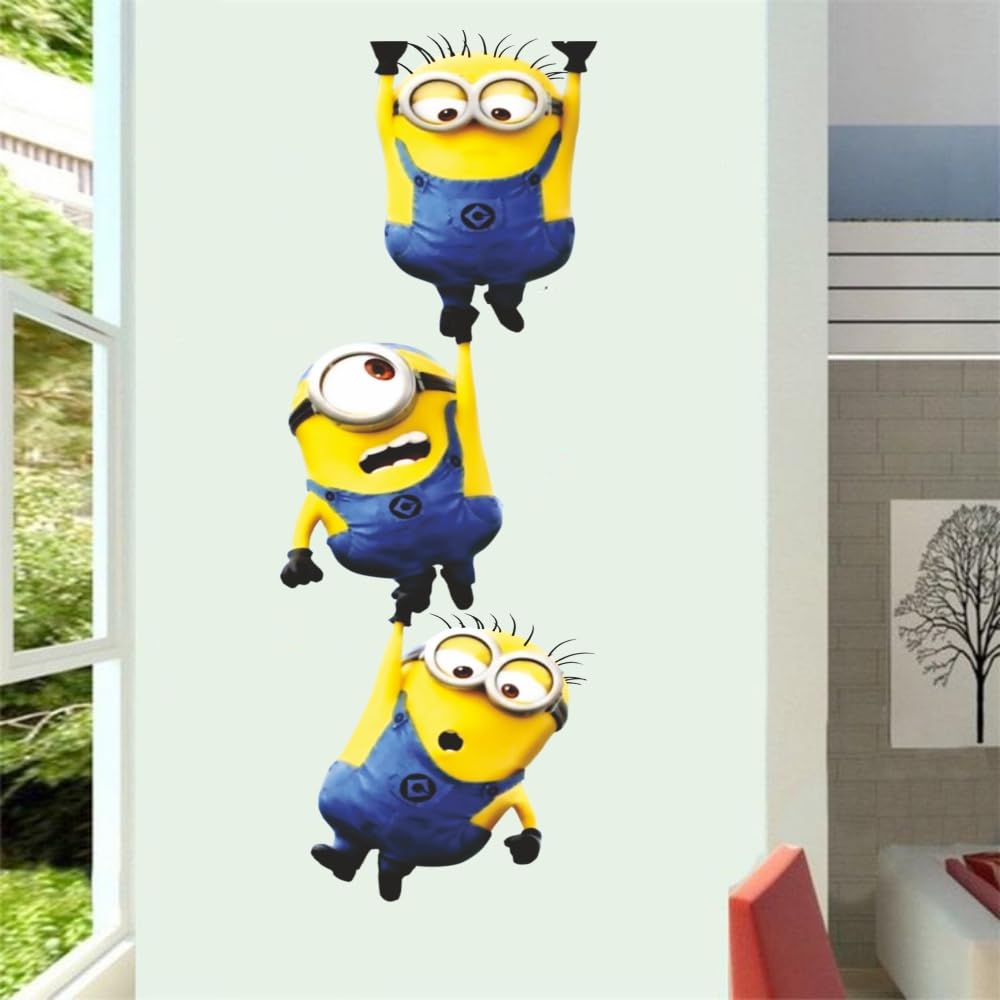 Minions Door Stickers - Fun Peel & Stick Decals -4