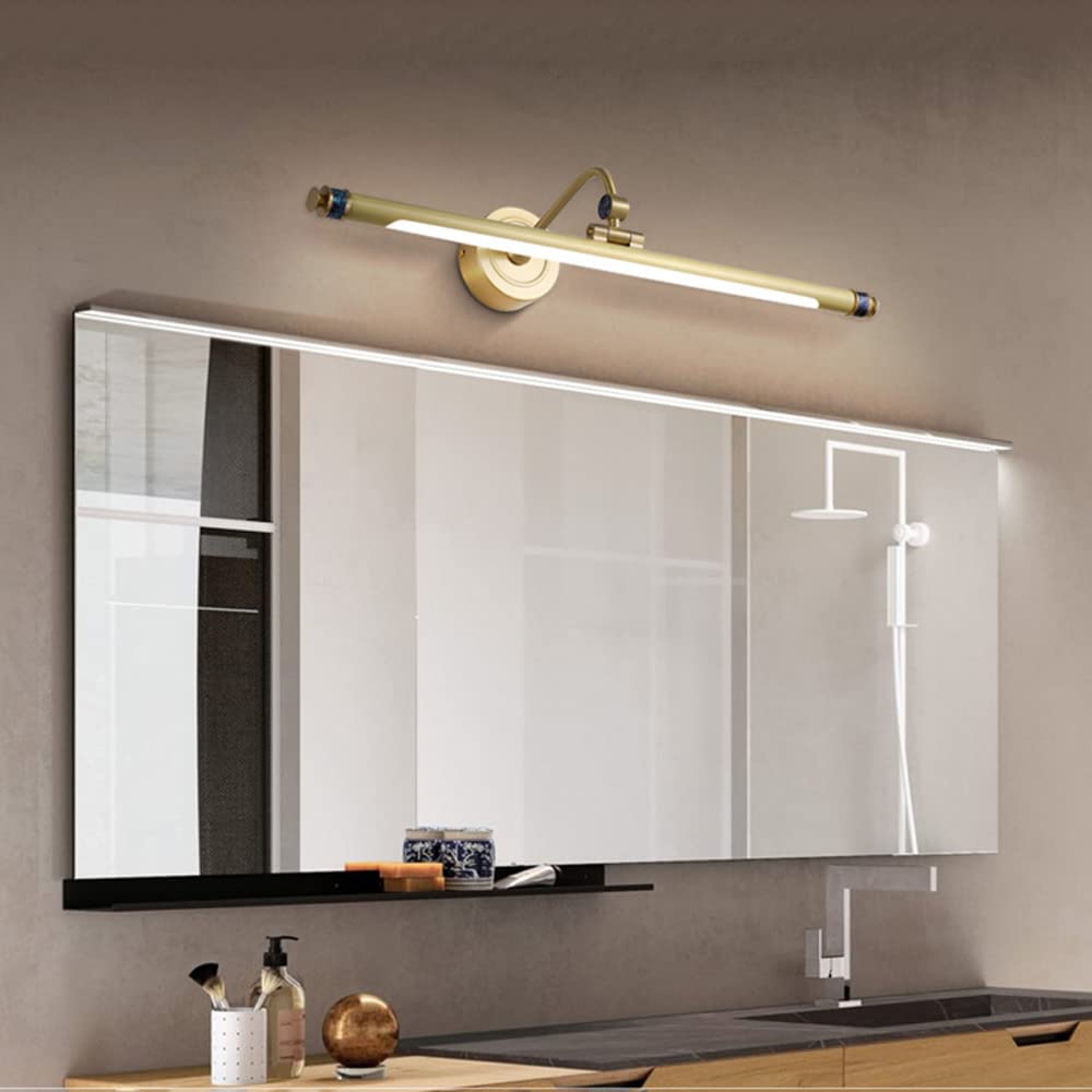 TYKHGFS Lámpara Frontal de Espejo LED Moderna, lámpara Lineal para baño, lámparas de Espejo de tocador de Tira Larga Ajustables para gabinete con Espejo, vestidor, iluminación de Imagen y exhibición