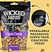 Wicked Minis Soup & Oyster Crackers - Saltine & Salted Flavored Mini Puffed Soup, Savory Snacking Mix, Seasoned Croutons Salad Toppers, Crackers for Chili 6oz (Cajun Creole, Pack of 3)