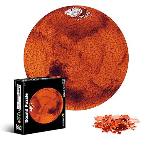 Galatée 1000 Pieces Round Jigsaw Puzzle -Mars, 65.5cm Jigsaw Puzzle Game Artwork for Adults, Teenagers, High Definition Printing Floor Puzzle Multi-Colour Intellectual Game Challenge Educational Cover