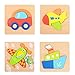 FORMIZON Puzzles de Madera, Juguetes Bebes, 4 Piezas 3D Puzzles para Infantiles Juguetes Montessori para Bebé, Juguetes Bebes 1 2 3 años, Regalo de Cumpleaños, Navidad (Vehículos)