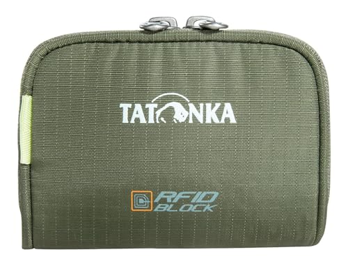 Tatonka Plain Wallet RFID Block - Kleine Geldbörse mit RFID-Blocker - TÜV geprüft - Münzfach, Fächer für Kreditkarten