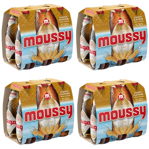 Image of Moussy Non Alcoholic Beer Classic Flavour, 330ml Each (Pack of 24, 24 X 330ml)