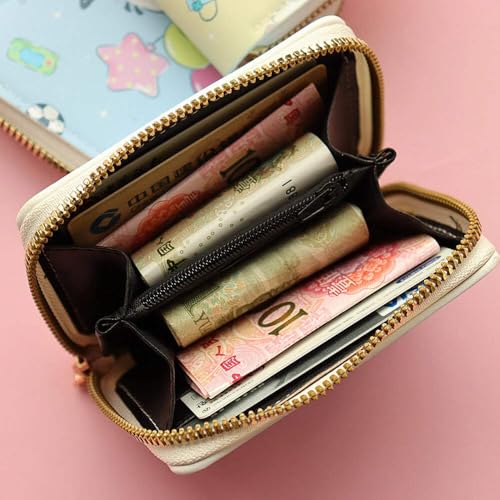 Cartoon Hello Kitty Wallet for Women Small Short Wallets Zipper Coin Purse Girls Students Credit Card Bag3