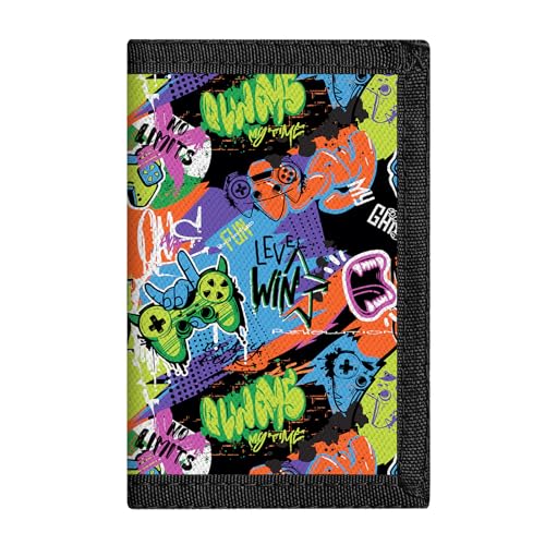 Leyeve Kids Wallet for Boys RFID Trifold Little Boys Wallet for Ages 4-5-6-7-8-9-10-12 Toddler Kids Wallet w/Zipper Coin Pocket Cheap Velcro Wallet for Kids Festivals Birthday Gifts -YXJ0014