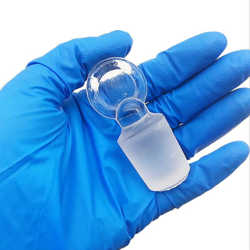 2er Set Erlenmeyerkolben aus Borosilikatglas mit Glasstopfen Geschliffene Konische Messkolben Labor Glasware 50–1000ml(1000ml)