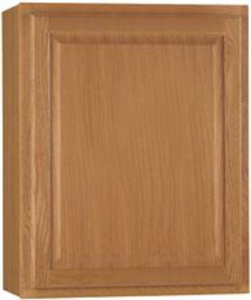 CONTINENTAL CABINETS Kitchen CABINETS 2478231 Rsi Home Products Hamilton Kitchen Wall Cabinet, Fully Assembled, Raised Panel, Oak, 27X30X12"