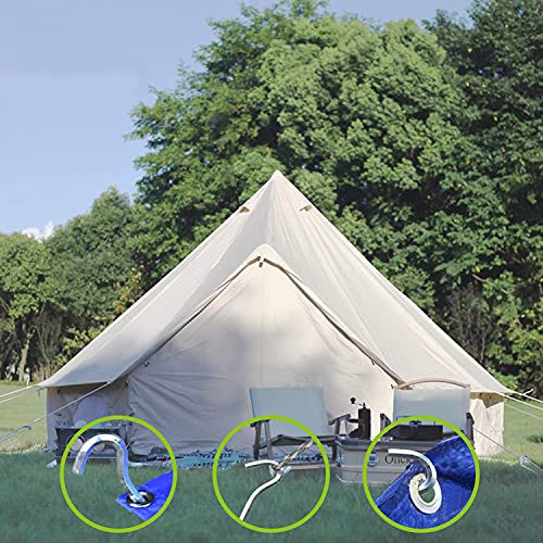 8Pcs Picchetti per Campeggio in Metallo, 18CM