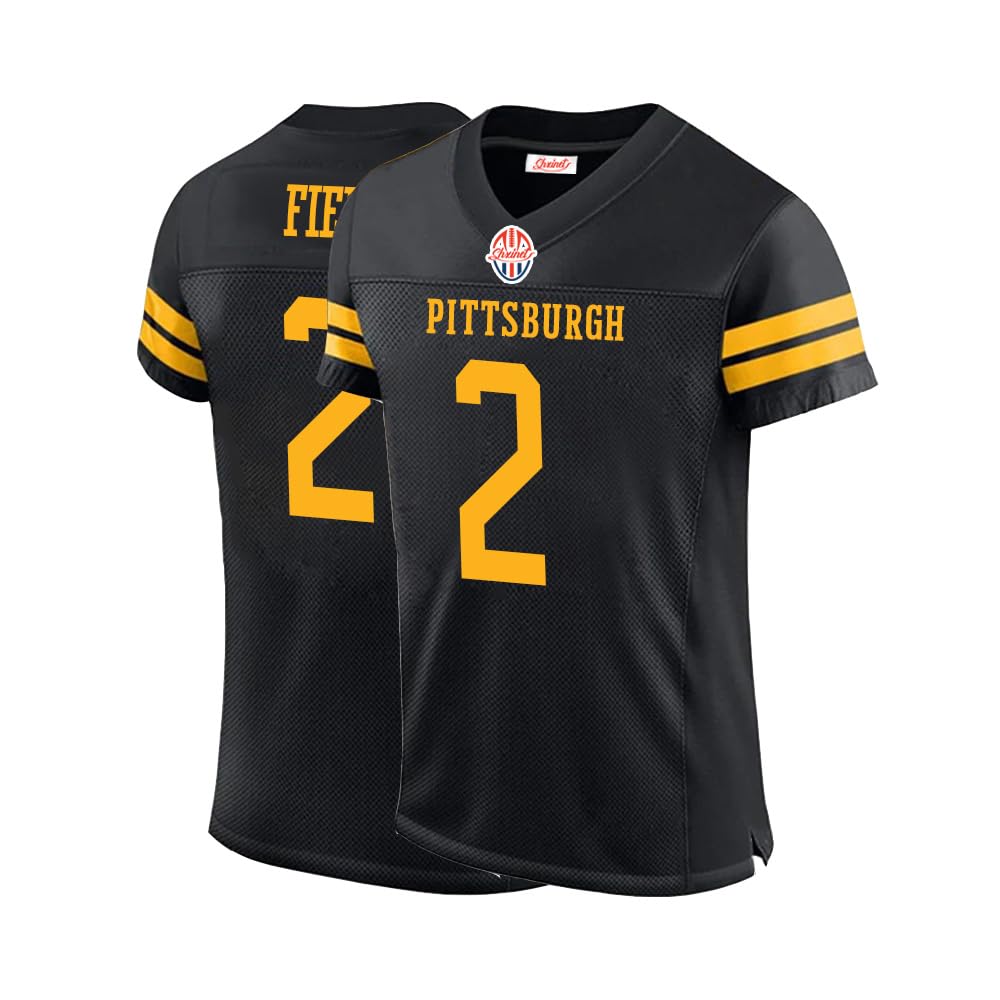 Mens/Youth Pittsburgh Black Football Stitched Jerseys
