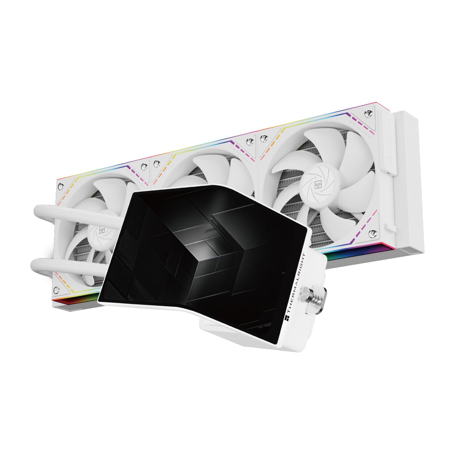 Thermalright TR Levita Vision 360 ARGB - Raffreddatore per CPU AIO, senza fili, con risoluzione 2400 x 1080, per AM4/AM5, Intel LGA1851/1700, schermo 3D da 6,67"