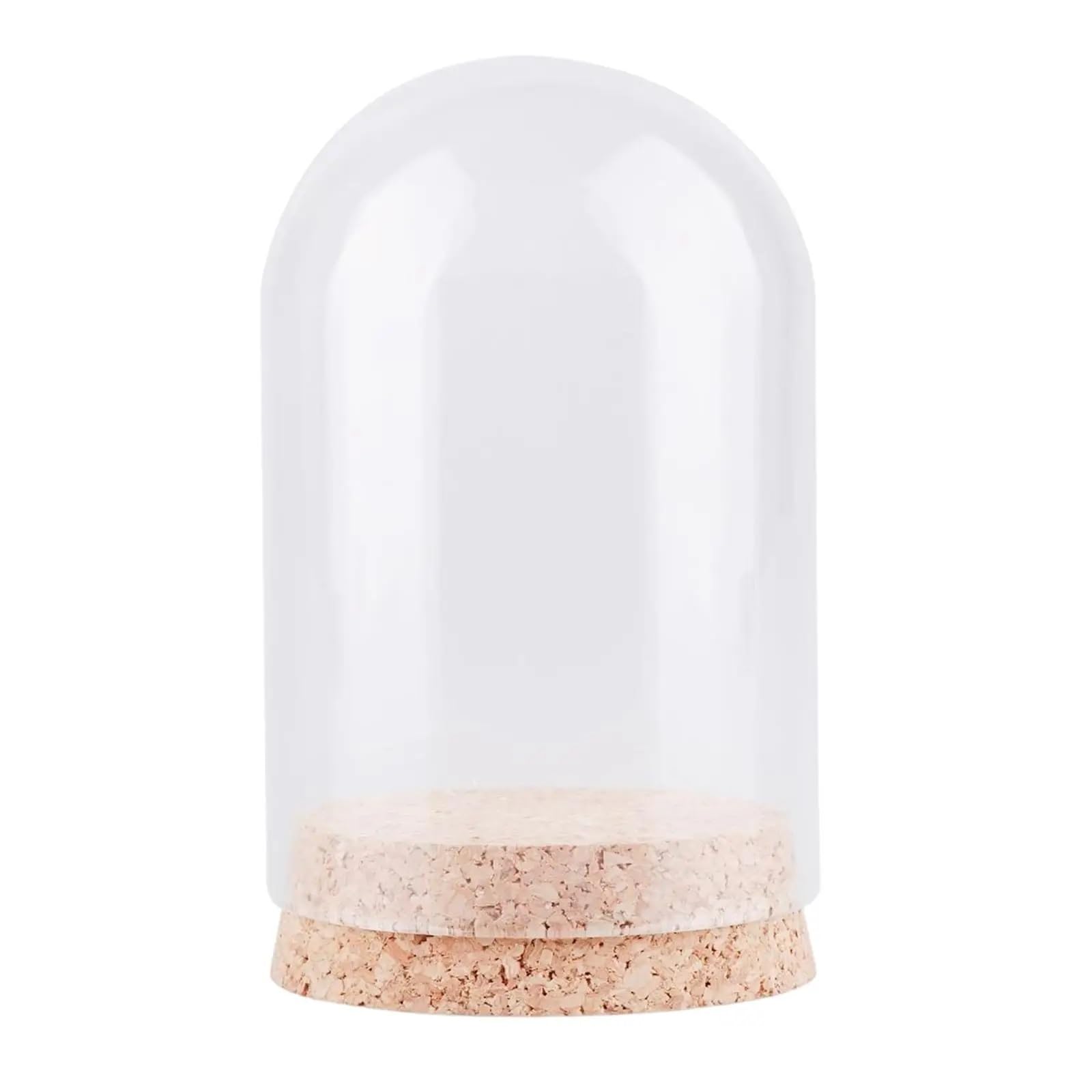 ZYAYNG 10pcs Display Dome With Base Decor Tabletop Protective Dustproof Birthday Showcase Glass Cloche Cover DIY Crafts For Display
