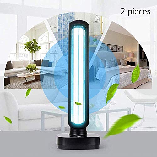 Uv germicidal lamp Antibacterial sterilizing lamp 99% 3 with Timing and Timing Functions of The Remote Control, with Ozone and Spare Non-Ozone-lamp, Two,A