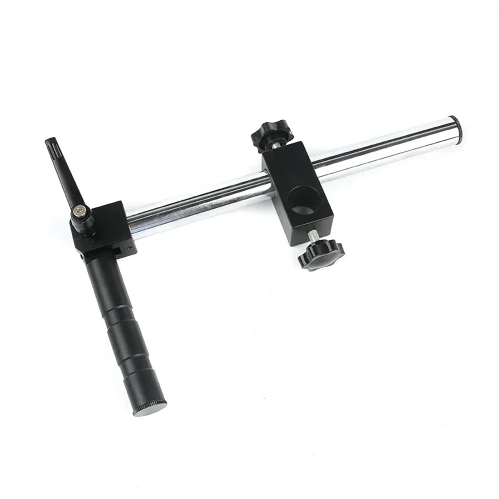 Soporte de etapas 25mm diámetro, brazo Metal ajustable varios ejes for microscopio estéreo Trinocular, cámara vídeo Industrial(Short)
