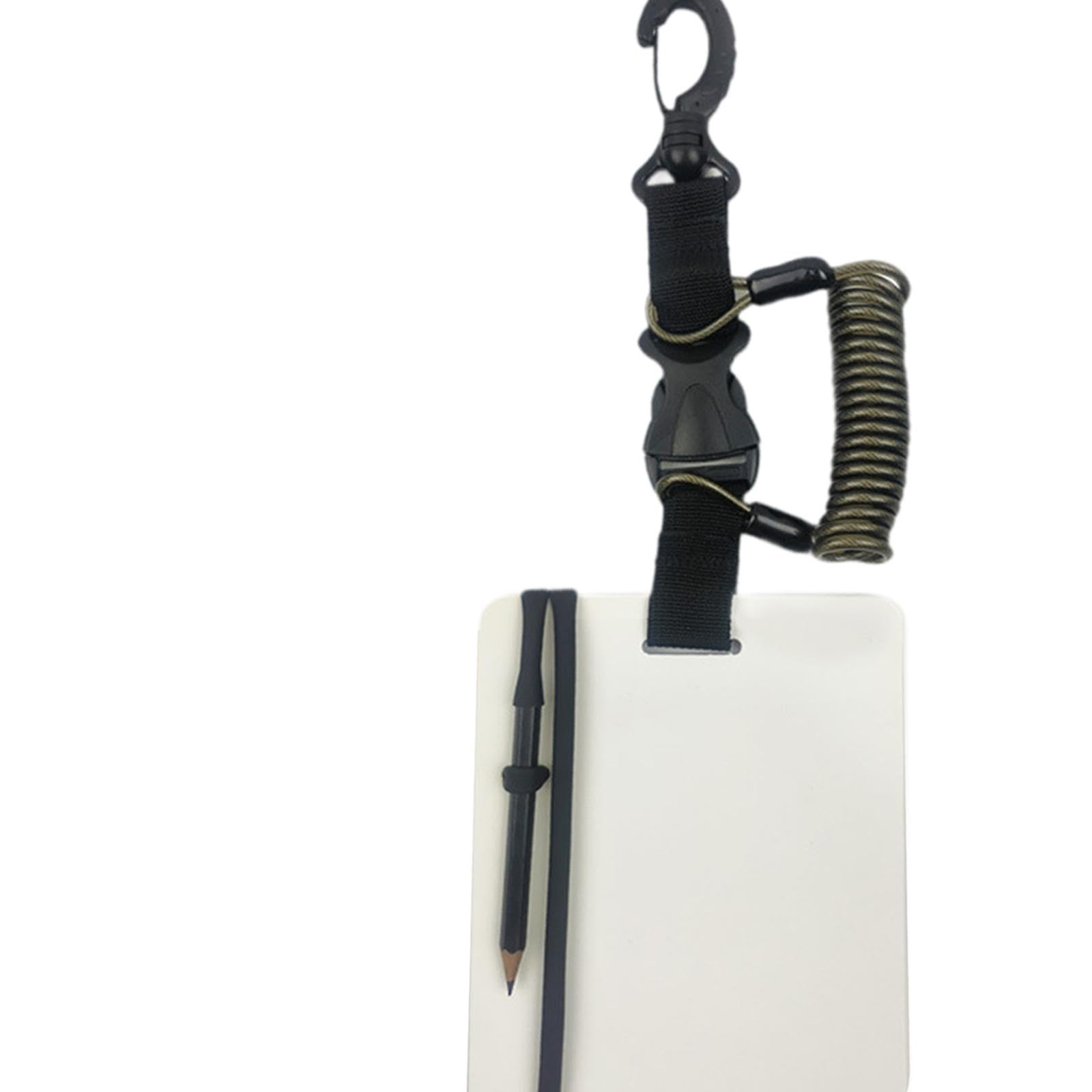 Menolana Writing Slate for Diving Underwater Writing Slate with Pencil,Handwriting Plate Waterproof Scuba Notepad,Underwater Notepad, Black