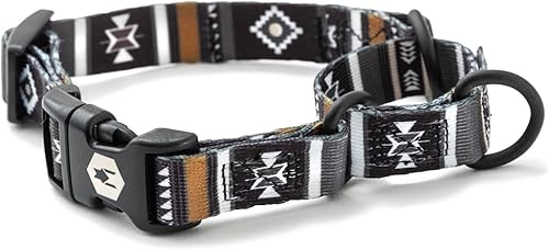 Wolfgang - Collar de perro Martingala de alta calidad para perros medianos, collar de perro de nailon duradero con hebillas de clip rápido, para