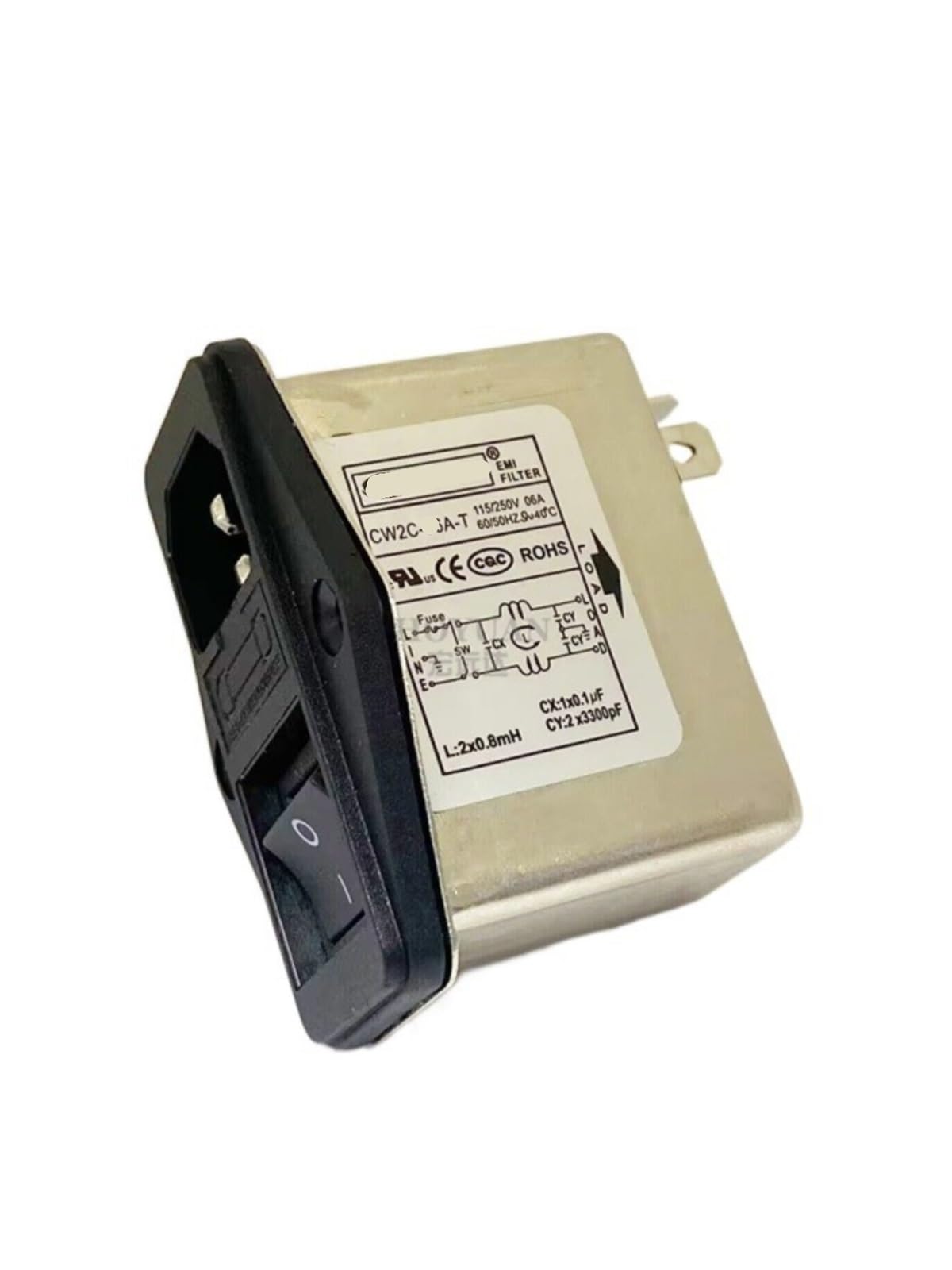 Power Filter CW2C-06A-T102B Socket with Safety Switch Anti-Interference Purifier(CW2C -06A -T)