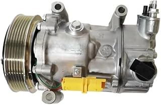 6C12 AC A/C Air Conditioning Compressor Cooling Pump Compatible with Citroen BERLINGO Box B9 1.6 2008 on 6453ZZ 9671216280 6453WL 1354F