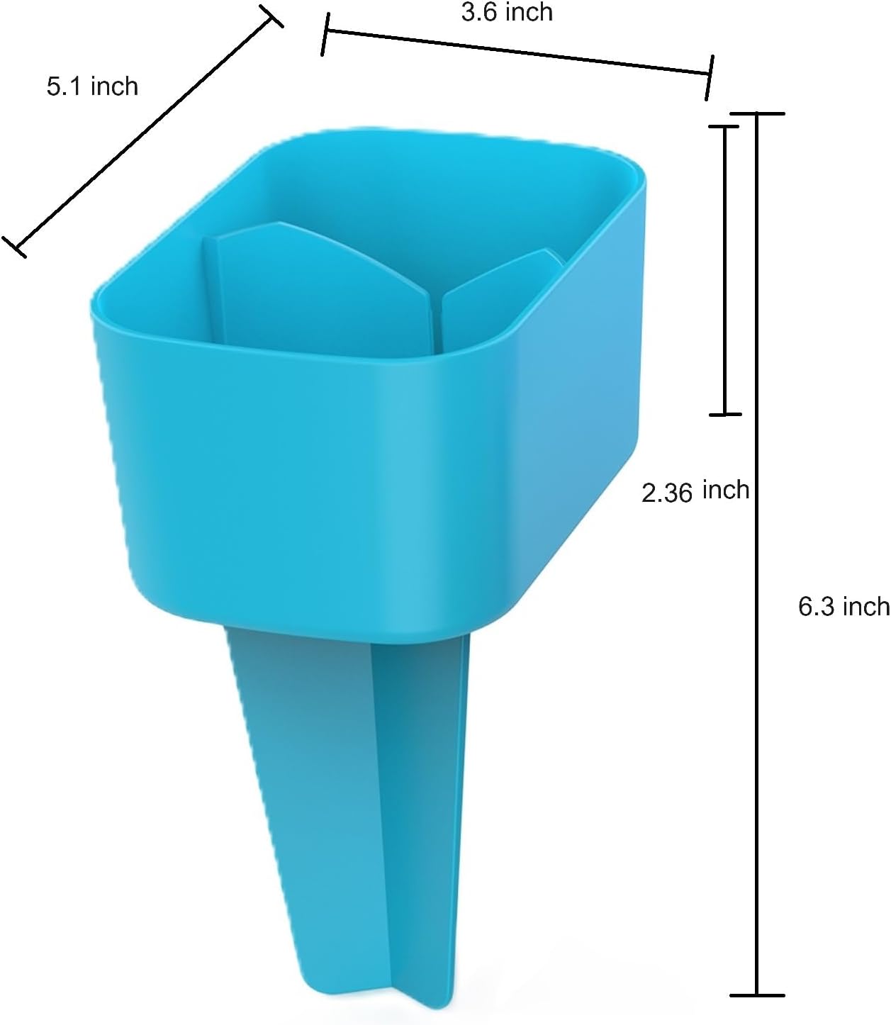 Beach Cup Holder with Pocket Beach Sand Coasters Drink Cup Holders for Travel Multicolor 2 Pack Color Blue/Purple - Image 6