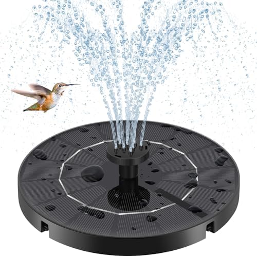 Solar Fountain for Bird Bath, Solar Water Fountain with Multiple ...