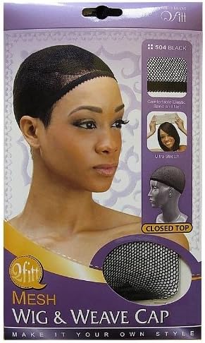 Qfitt Closed Top Mesh Wig & Weave Cap Black #504