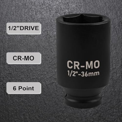 Image of 1 /2 inch Drive Deep Impact Socket, 21mm Socket, CR-MO, Metric, 6 Point