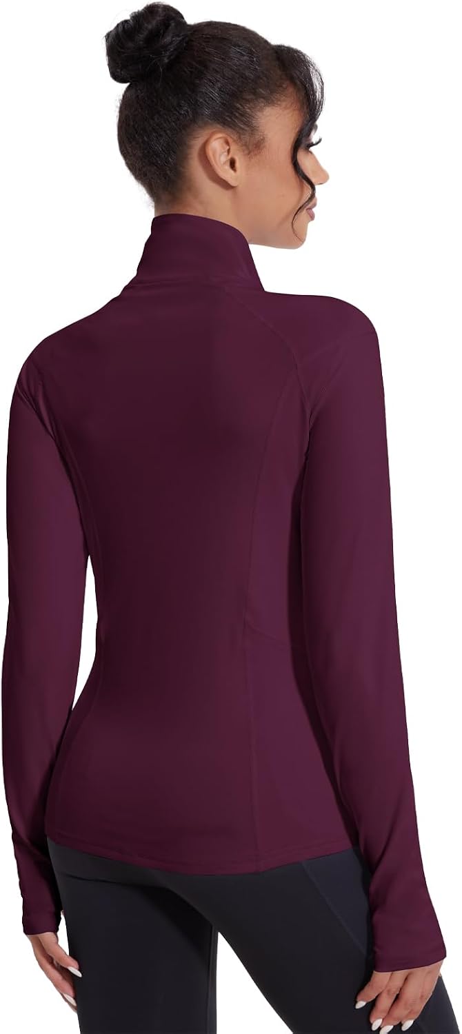 VUTRU Women's Workout Jackets Full Zip Athletic Tops Lightweight Gym Yoga Running Jacket with Pockets
