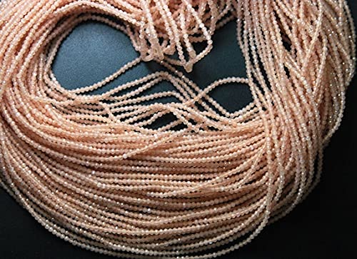Pierre de lune pêche naturelle 1.90mm évite les bijoux massifs avec ses micro facettes