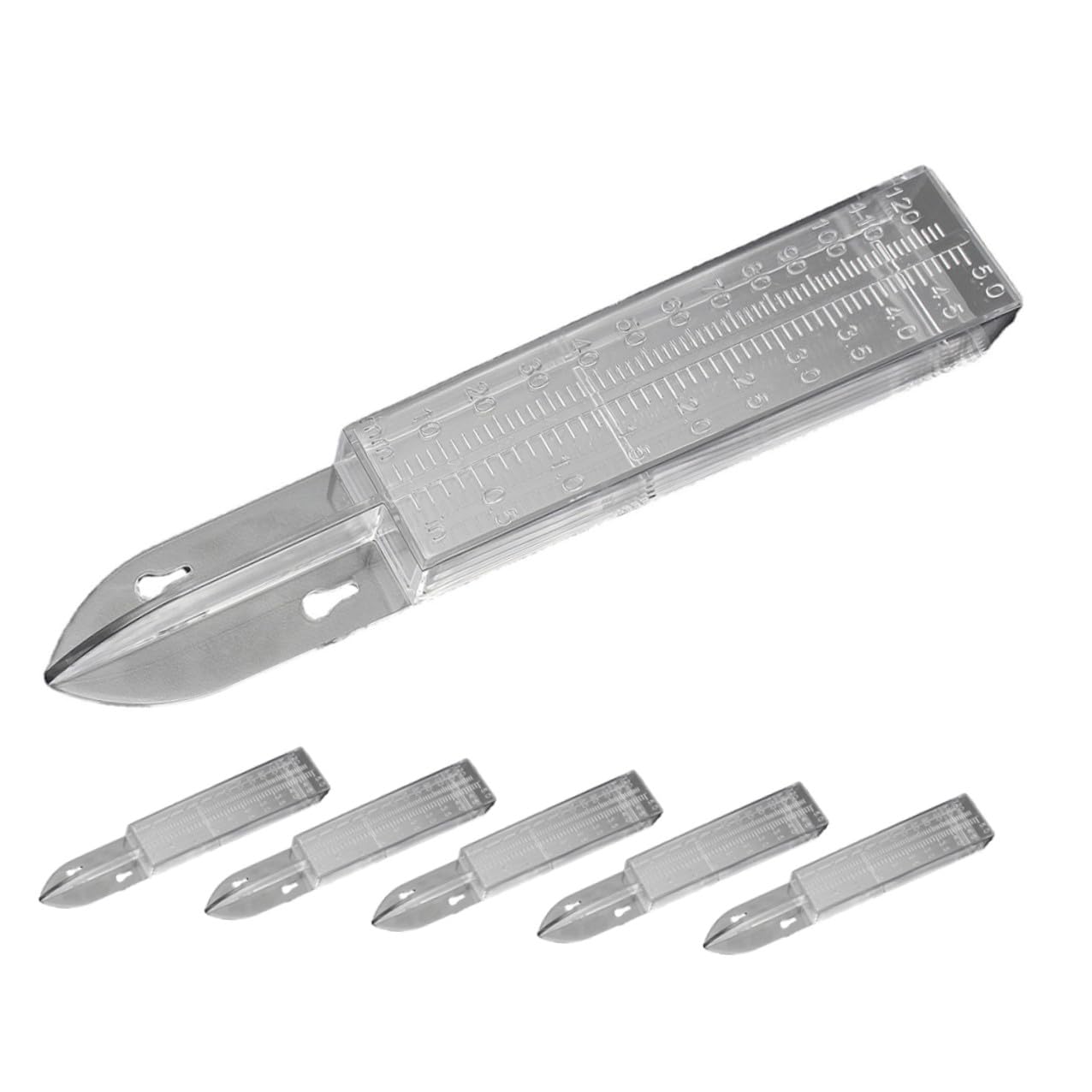 jojofuny Pluviometro da Giardino 6 Pezzi in Plastica Ps Misurazione Precisa della Pioggia Resistente alle Intemperie Design Elegante per Giardinaggio Esterno
