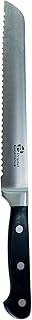 Pradel Excellence - Couteau à Pain Maitre Chef - Lame 20 cm - Acier Inoxydable 3Cr14 - Manche Ergonomique POM - Précision et Confort - 33 cm au Total - Argent