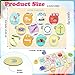 Ceenna 24 Pcs/2 Set Resurrection Easter Story Eggs Wooden Egg Puzzle with Bible Symbols and Scripture Christian Gift Easter Basket Stuffers for Religious Sunday School Family