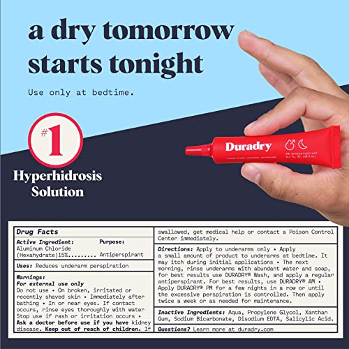 Duradry Pm Antiperspirant Gel - Prescription Strength Antiperspirant Gel For Women And Men, Hyperhidrosis Deodorant For Armpit Sweat Prevention - Unscented, 0.4 Fl Oz (Pack Of 3) #TOP1