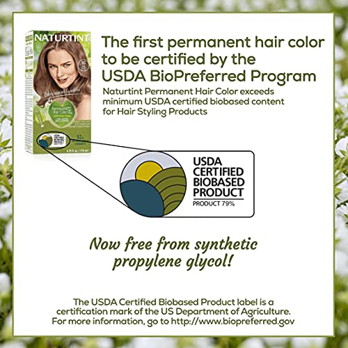 Naturtint Permanent Hair Color 6G Dark Golden Blonde (Pack Of 6), Ammonia Free, Vegan, Cruelty Free, Up To 100% Gray Coverage, Long Lasting Results #TOP3