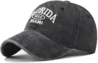 Original Miami Florida Cotton Baseball Cap Women Men Vintage Sports Outdoor Casual Daily Sun Hat