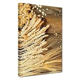  Quadro stampato su tela Wall Art Decor 20x30cm Diversi campi di grano su tavole di legno No. H10730Z_PC1S