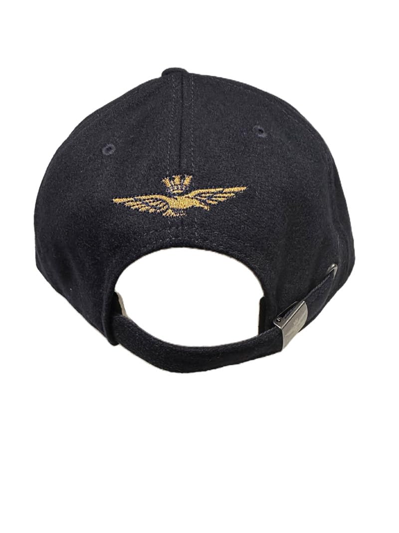 Aeronautica Militare Cappellino HA1228 Frecce Tricolori Uomo, Cuffia, con Visiera, Baseball, Misto Lana