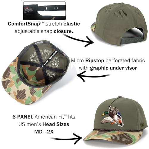 Image of Paramount Outdoors Sporting Hat Collection for Men Hunting and Fishing Caps with ComfortSnap